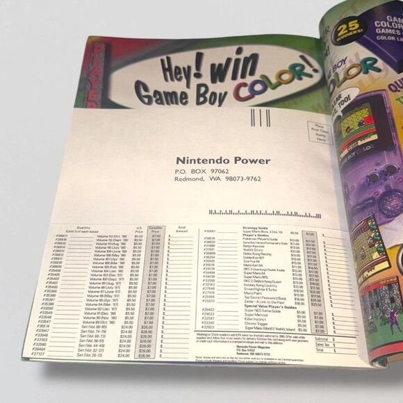 Nintendo Power Magazine Volume 114 Legend of Zelda with Superman Poster Nov. 98 - Picture 11 of 15